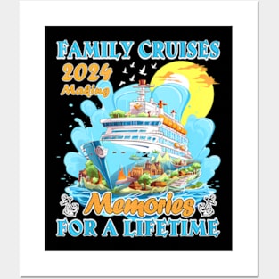 Family Cruise 2024 Making Memories For A Lifetime Beach Posters and Art